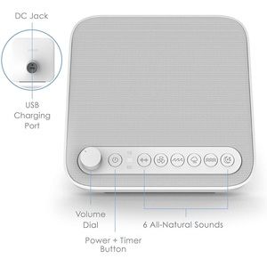 Premium Sleep Therapy Sound Machine W/ USB Charger